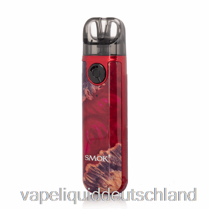 Smok Novo 4 Mini 25 W Kit Rot Stabilisierendes Holz-Vape-Liquid